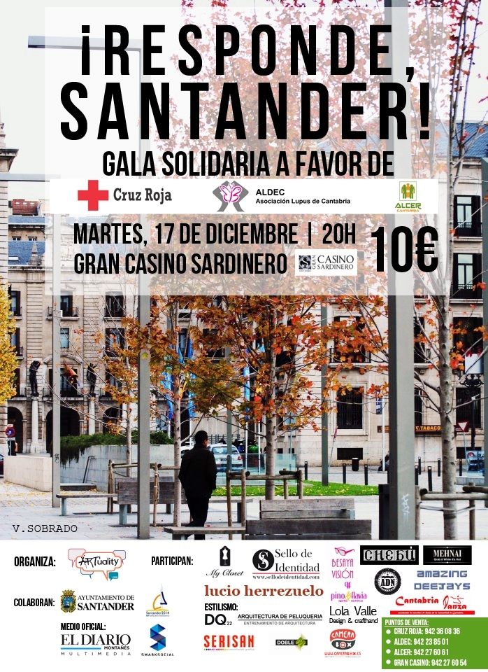 Cartel Gala Solidaria ¡Responde, Santander!